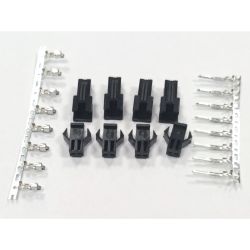 złącze NPP 2pin zestaw 4x wtyk+gniazdo z konektorami