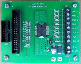 Zestaw badawczo-rozwojowy – zarządzanie zasilaniem STMicroelectronics Płytka ewaluacyjna Ósemkowe Sterowniki Wysokiej