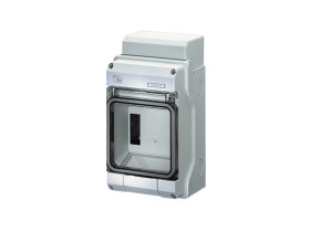 Rozdzielnica natynkowa KV do instalacji zewnętrznych IP65 1x4,5 modułów z zaciskami PE/N Fixconnect KV PC 9104 61001101