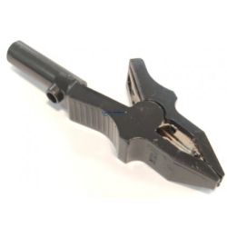 krokodyl 4mm izolowany 80mm 50V/10A czarny