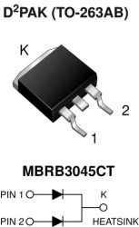 MBRB3045CT Dual Common Cathode Schottky Rectifier