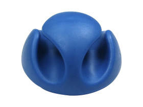 Uchwyt kablowy 5mm Samoprzylepny 30 x 30 x 15mm materiał: PVC Niebieski rozdzielacze