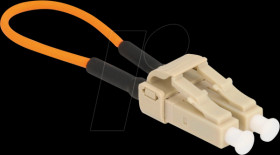 86930 Fiber optic loopback adapter, LC / OM2, multimode, beige