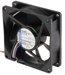 Wentylator osiowy 12 V DC DC 80 x 80 x 25mm 2.2W 78m³/h 37dB