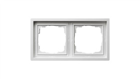 Gira F100 Ramka Podwójna Biały Połysk