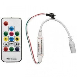 Kontroler sterownik RGB RF IC WS2811 14 przycisków 72W do1024 pikseli Digital Radiowy