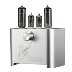 Wzmacniacz lampowy HiFi stereo 3W+3W (srebrny)