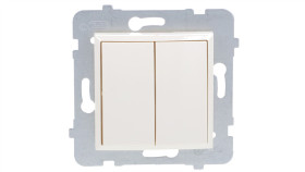 Aria Łącznik Dwugrupowy Świecznikowy Ecru Łp-2U/M/27