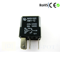 Przekaźnik samochodowy AM1-12 forma C