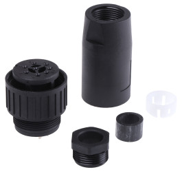 Złącze 8-pinowe Męski Hirschmann Żeński Montaż na kablu MIL-DTL-5015 rozmiar 20