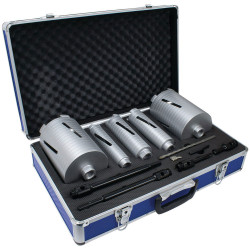 MEXCO A10DCDKIT57 Slotted Dry Core Drill X90 Grade Kit, 11 Piece