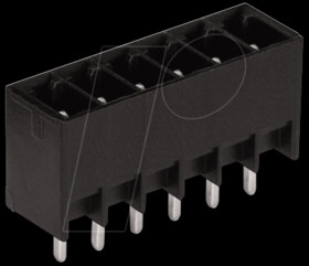 714-134 pin header, straight, 4-pole, RM 3,5 mm, vertical