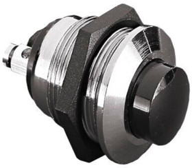 Vandal-proof pushbutton, 1 pole, red, unlit , 2 A/110 V, mounting Ø 19.2 mm, MP0012/RD