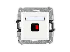 MINI Gniazdo głośnikowe pojedyncze biały MGG-1 KARLIK