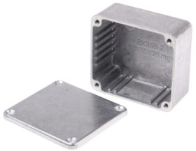 Obudowa ekranowana Srebrny IP66 Neopren, 60 x 54.9 x 30mm, RS PRO