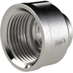 Reducing sleeve, L 24.9 mm, 20 bar, stainless steel, for pipe systems, 118494