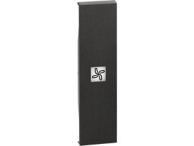 LIVING NOW Klawisz z okienkiem podświetlenia "wentylacja" - 1 moduł - czarny KG01RN LEGRAND