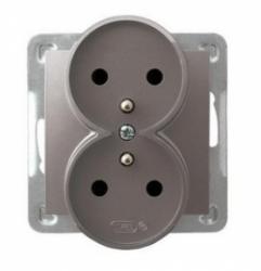 GP-2YRZ/m/23, Gniazdo podwójne z uziemieniem,