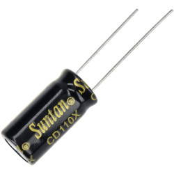 Suntan TS13DE2A101MSB0B0R 100uF 100V &#x2B;/-20% 10*20mm P:5mm Radial Alum Elec Cap