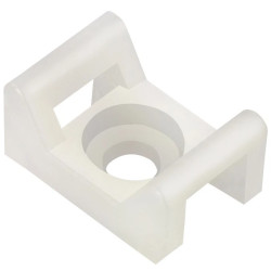 Podstawka montażowa przykręcana do opasek zaciskowych 25x16 biały /20szt./
