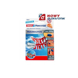 Plastry samoprz.PWS 4szt DECO przeźr.TESA Powerstrips