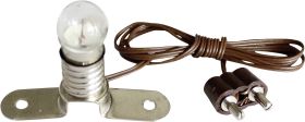 Oświetlenie 3,5 V z metalowym mostkiem E 10, dł. kabla z wtyczką 60 cm
