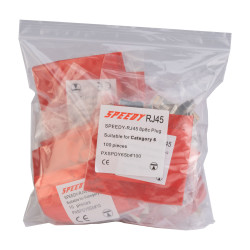 TUK Ltd SPEEDY RJ45 PXSPD6sb#100 Cat 6 STP plug bag of 100