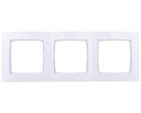 KARO Ramka potrójna biała R-3S/00