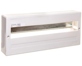 Rozdzielnica modułowa tworzywo 1x18 natynkowa IP30 IK06 II klasa bez drzwi DB118W 1X18P/SM biały 3854