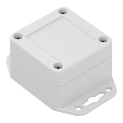 Obudowa hermetyczna z uchem ZP60.60.40 jasnoszara ABS