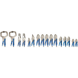Brilliant Tools BT065016 Gripper Set: 16-Piece Strong Clamp Ergonomic Grip