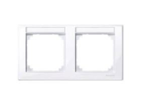 MERTEN M-SMART Ramka 2 podwójna pozioma z polem opisowym biały active MTN471225 SCHNEIDER ELECTRIC