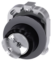 Przełącznik obrotowy kluczykowy 2-pozycyjny wycięcie: 30mm Chwilowy IP20, IP66, IP67, IP69, IP69K Siemens przycisków: 2