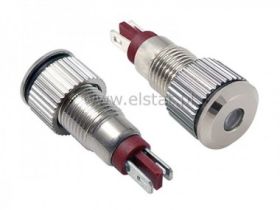 Kontrolka LED 24V; czerwona fi otworu 8mm