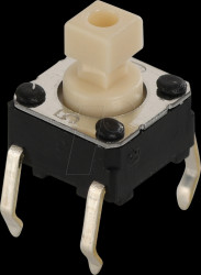 B3F-1050 Short stroke pushbutton B3F series, 1 NO, 24 V DC / 50 mA