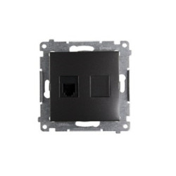 SIMON54 antracyt DT1.01/48 Gn. telefoniczne 1xRJ12