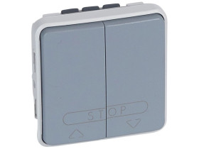 PLEXO55 Wyłącznik roletowy blokada mechaniczna szary 10A-250V 069539 LEGRAND