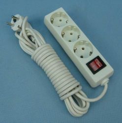 S-3xGN+Z+W SCHUKO 7,0mb PRZEDŁUŻACZ