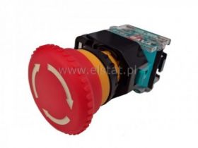 Przycisk bezpieczeństwa grzybek 40mm; fi 22mm