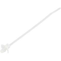 TruComponents 40624 Cable tie 110mm 2.5mm Ecru Wing lock/Chem-res 100pcs