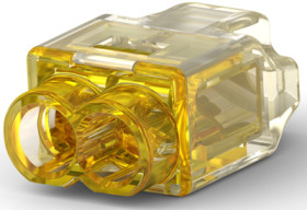 Foil connectorwith insulation, 0.5-2.5 mm², AWG 22 to 12, yellow, 2324697-2