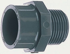 Plastikowa złączka rurowa, typ mocowania: Adapter, rozmiar: 3/4cal, standard: R