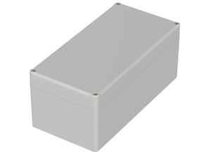 PC enclosure, (L x W x H) 240 x 120 x 102 mm, light gray (RAL 7035), IP65, 62242000