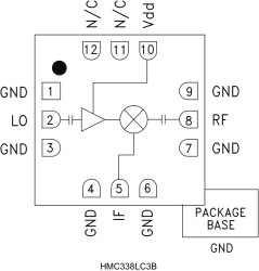 Sub Harmonic Mixer SMT, 24 - 34 GHz