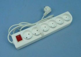 PS-6xGN+WYŁ. 2,0mb PRZEDŁUŻACZ BEZ UZIE