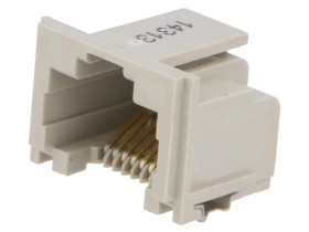 Gniazdo RJ45 8-pin Kat 5 złocony Układ 8p8c SMT poziomy 5406721-1