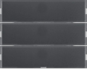 KNX e/s K.x Przycisk 3-kr z polem opisowym, diodami LED RGB i czujnikiem temperatury, antracyt 80163776