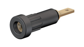 Gniazdo bananowe Gniazdo Wciskana Czarny 10A Staubli rozmiar 4 mm