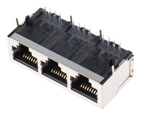 Złącze RJ45 Żeński Złącze RJ45 Przewlekany Cat5 HARTING, 90°, 8C x 3 portów-żyłowe