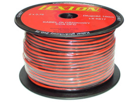 Przewód głośnikowy 2x0.75mm² CCA 100m (K)